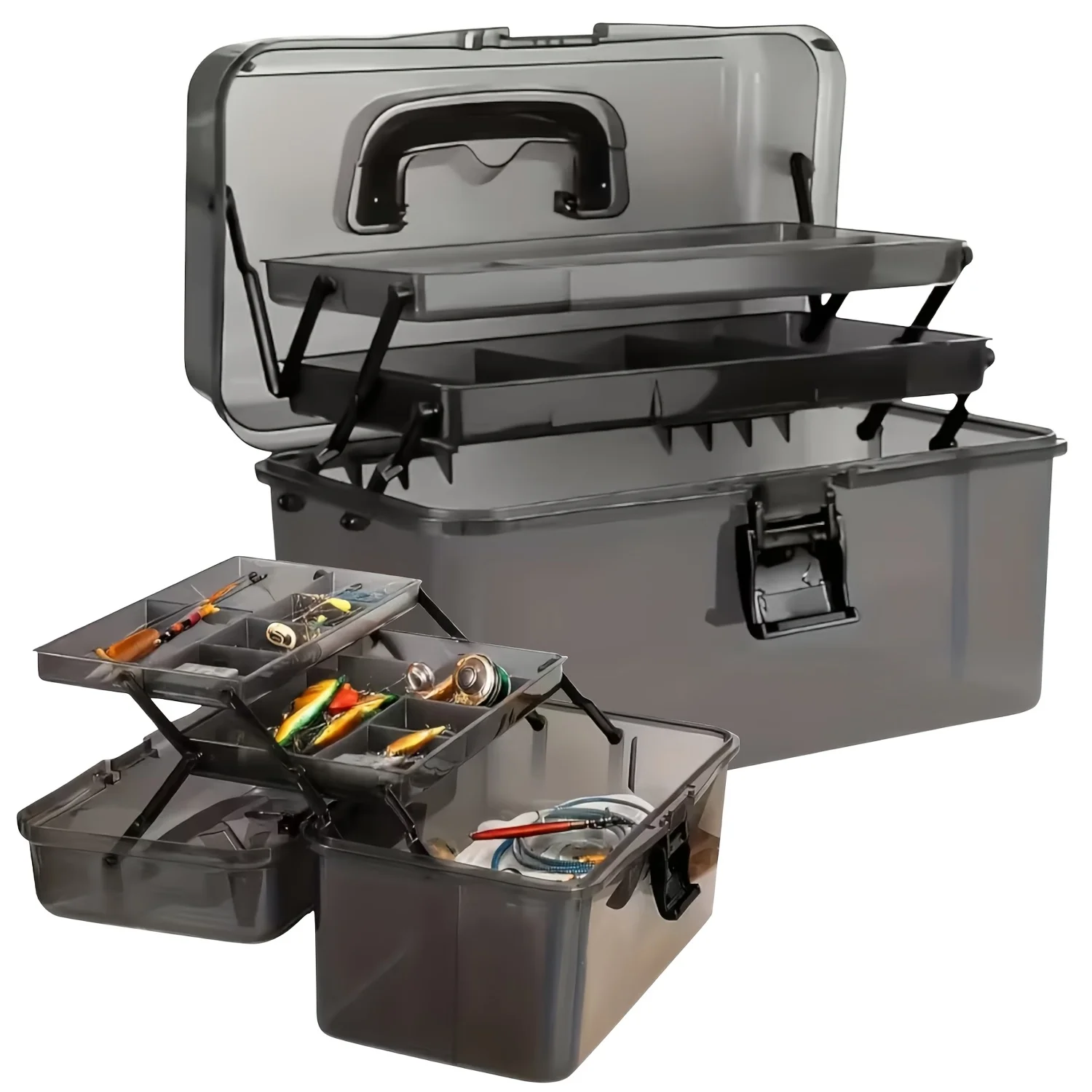 Fishing Kayak Crate - Wytrzymała skrzynka na sprzęt wędkarski z