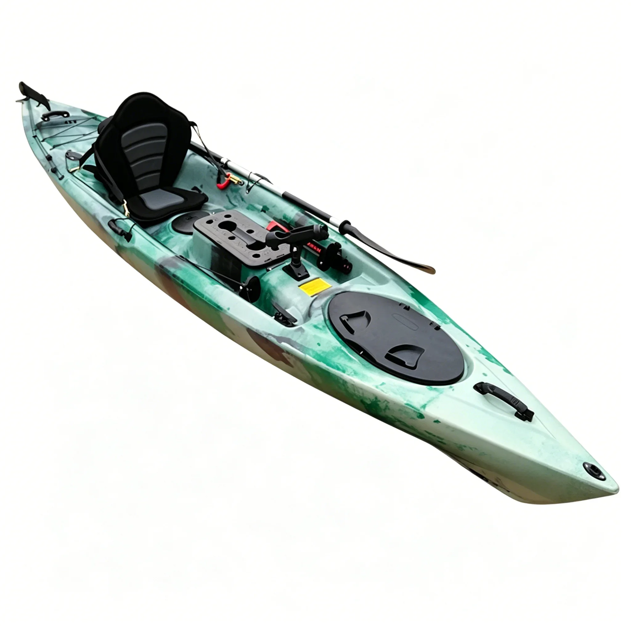 Fishing Kayak Rod Holder - Jednoosobowy kajak wędkarski z napędem pedałowym,